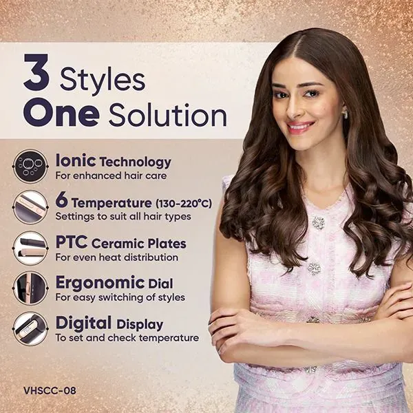 VersaStyle 3-in-1 Unisex Hair Styler | Versatile & Efficient